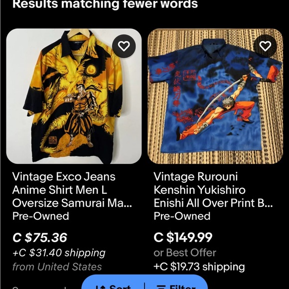 Vintage Exco Jeans Anime Samurai Shirt / AOP / Large / Y2K - Picture 7 of 8